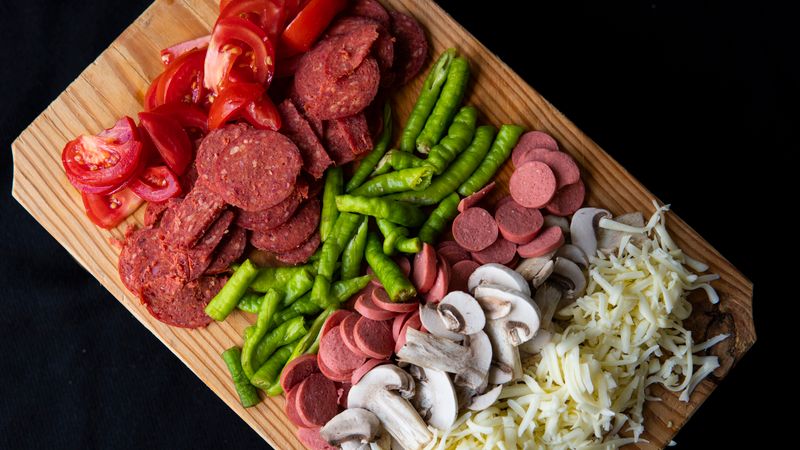 Dewey's meat lovers pizza
