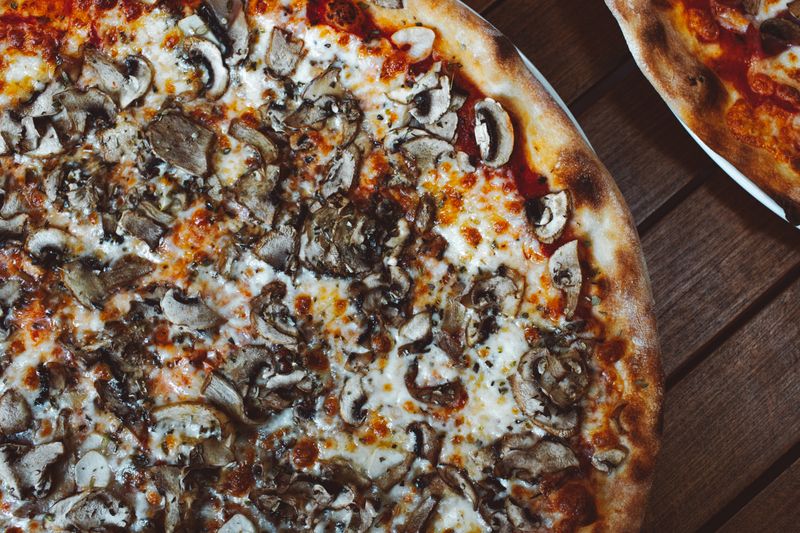 Nutella dessert pizza from Deweys